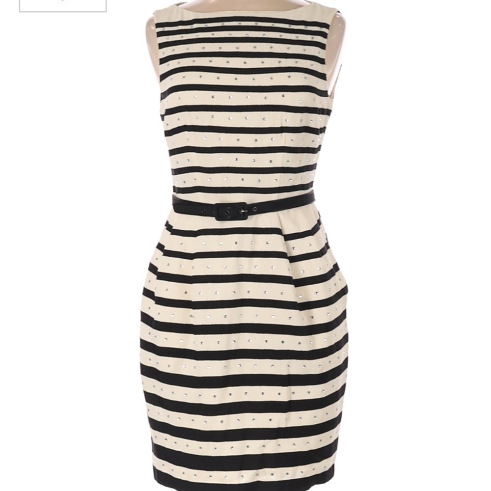 Nanette Lepore black and white stripe dress